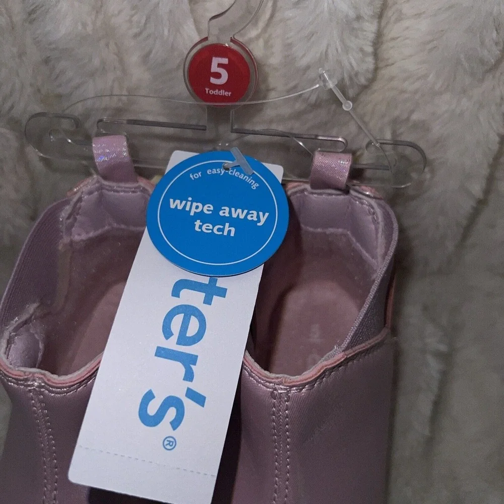 Carter's Boots‎ Toddler Size 5 Pink Booties EliaToddler Kids NEW Irredescent